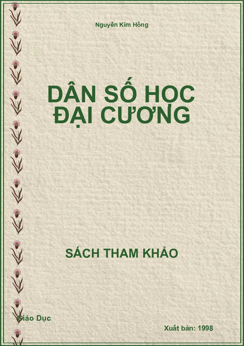 Dân Số Học Đại Cương