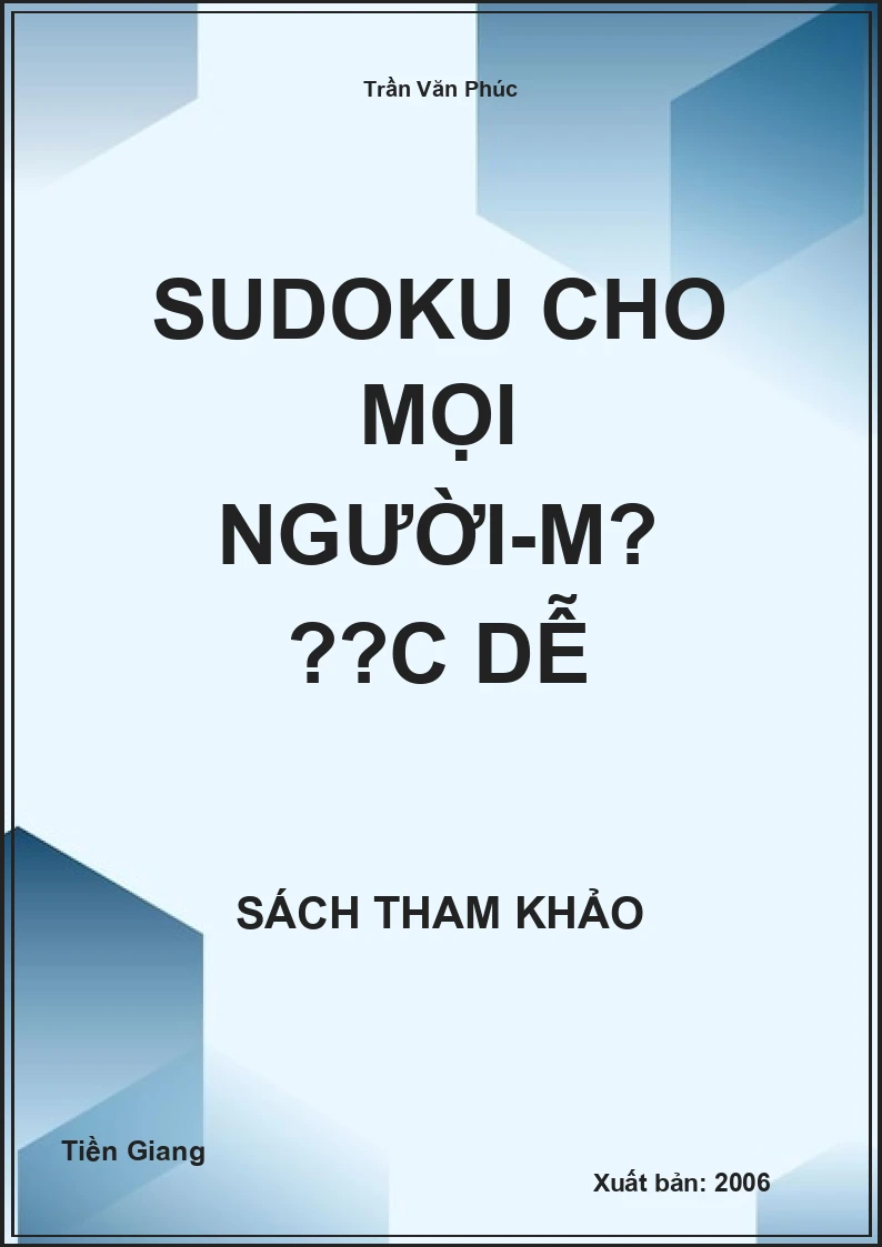 Sudoku Cho Mọi Người-Mức Dễ