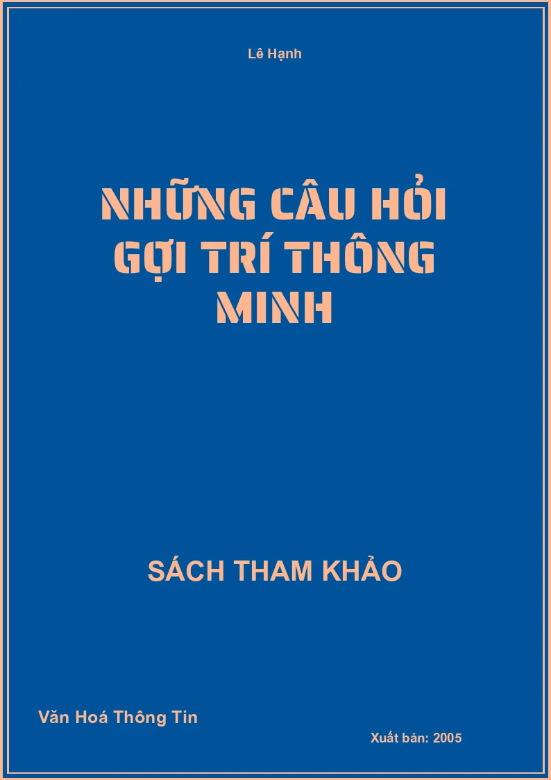 Những Câu Hỏi Gợi Trí Thông Minh