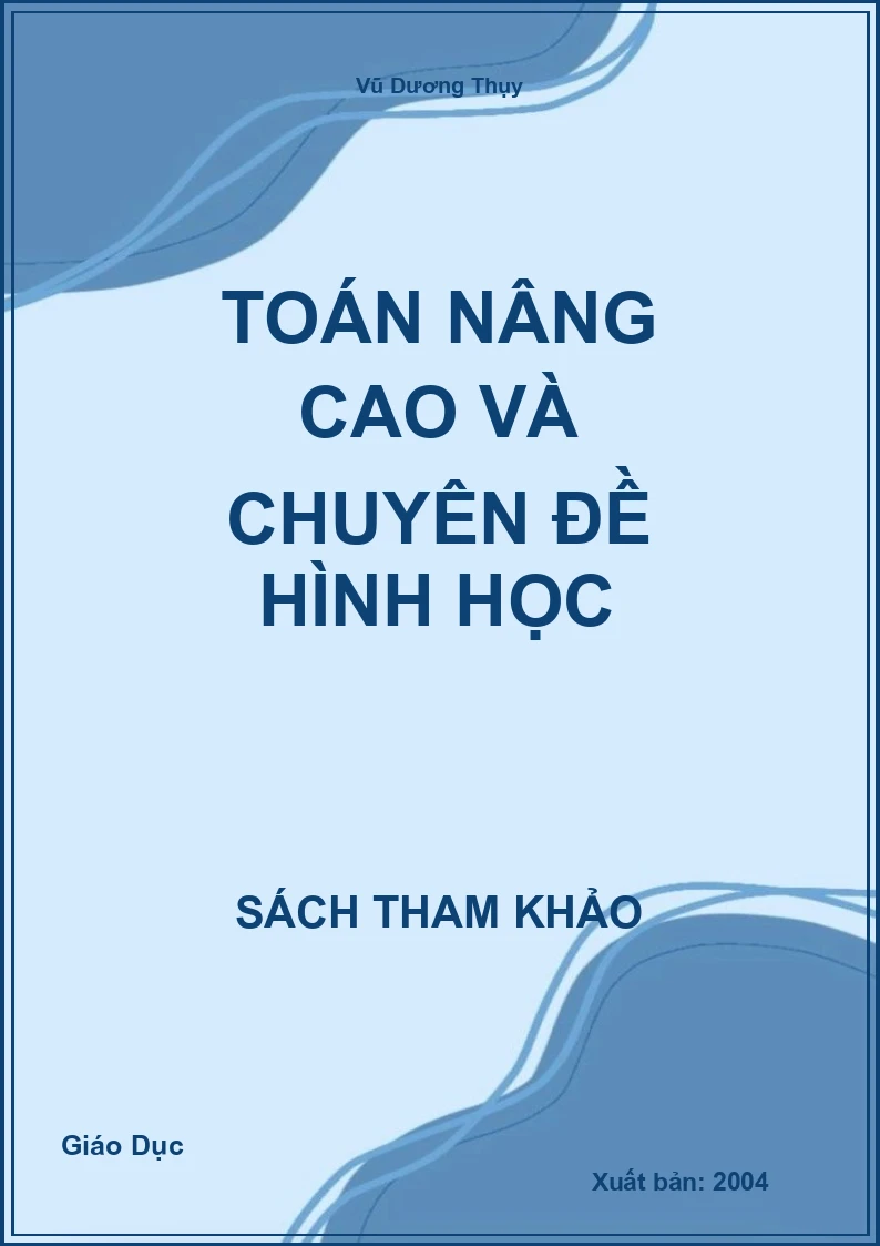 Toán Nâng Cao Và Chuyên Đề Hình Học
