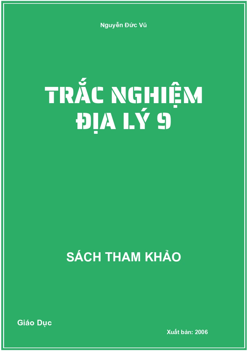 Trắc Nghiệm Địa Lý 9
