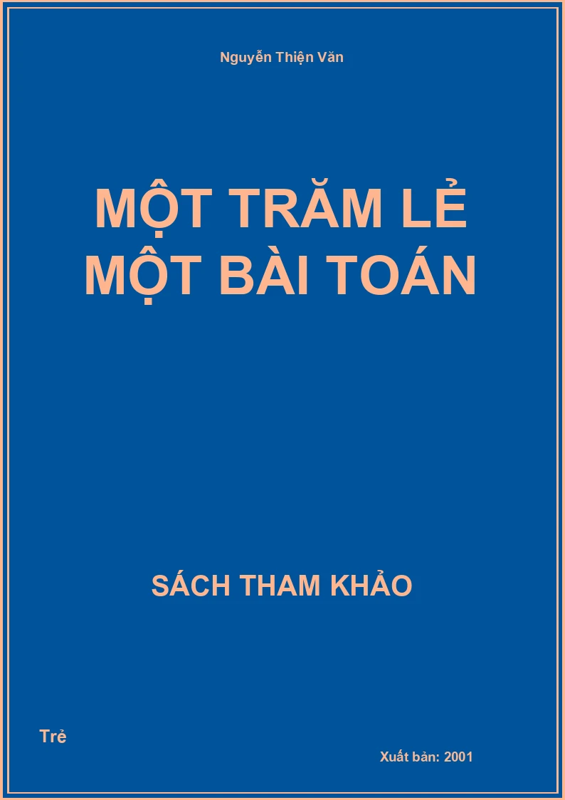 Một Trăm Lẻ Một Bài Toán