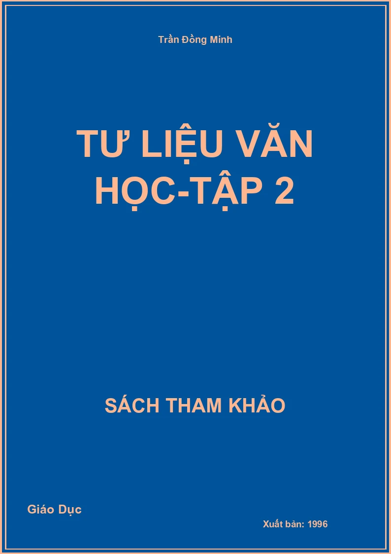 Tư Liệu Văn Học-Tập 2