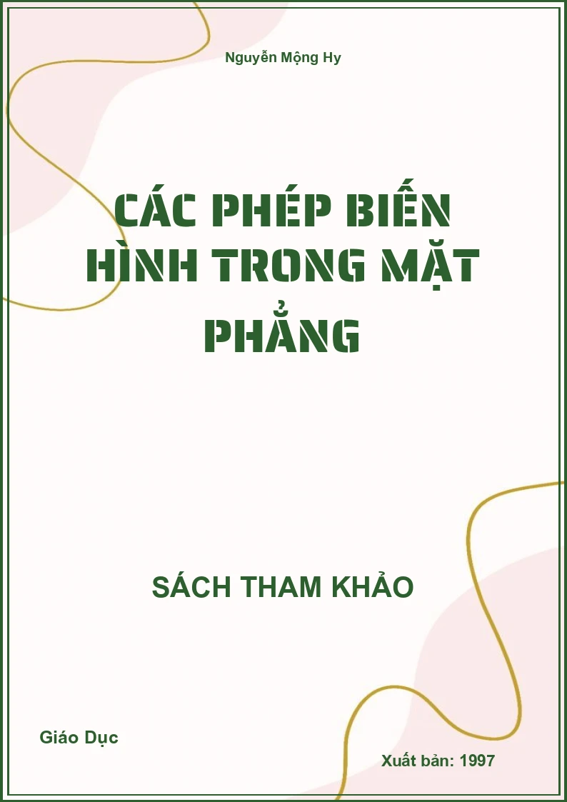 Các Phép Biến Hình Trong Mặt Phẳng