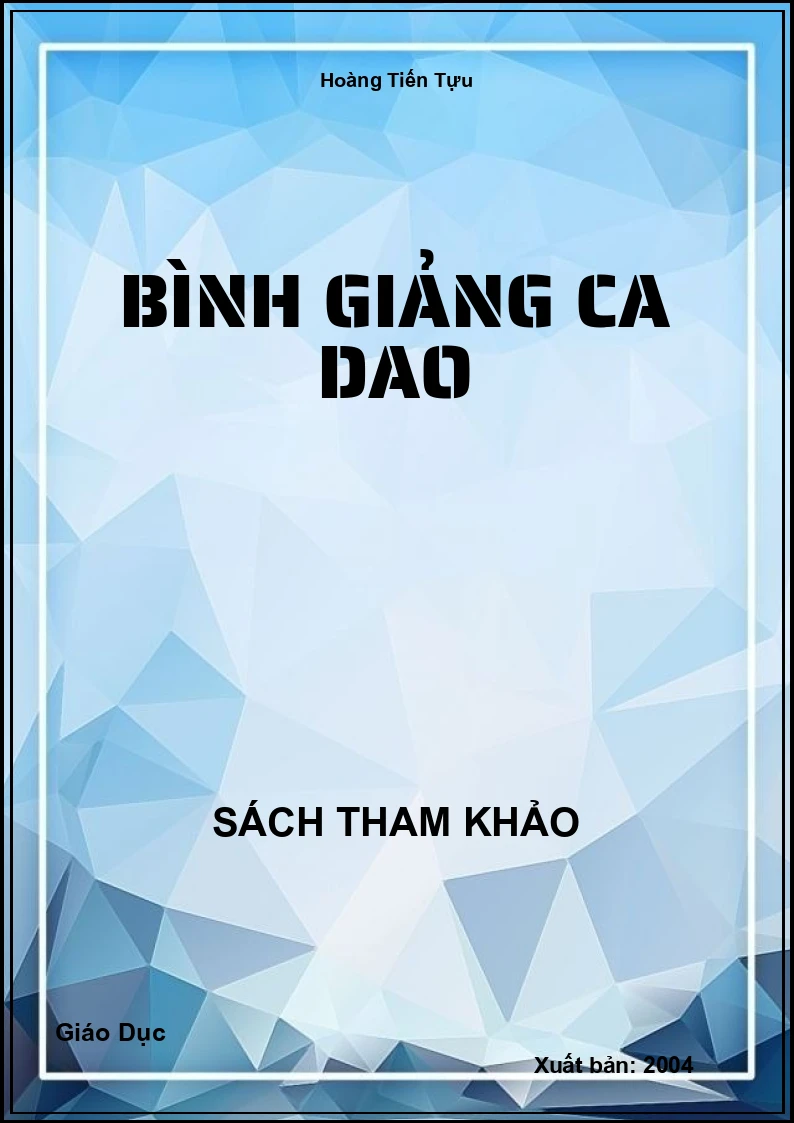 Bình Giảng Ca Dao