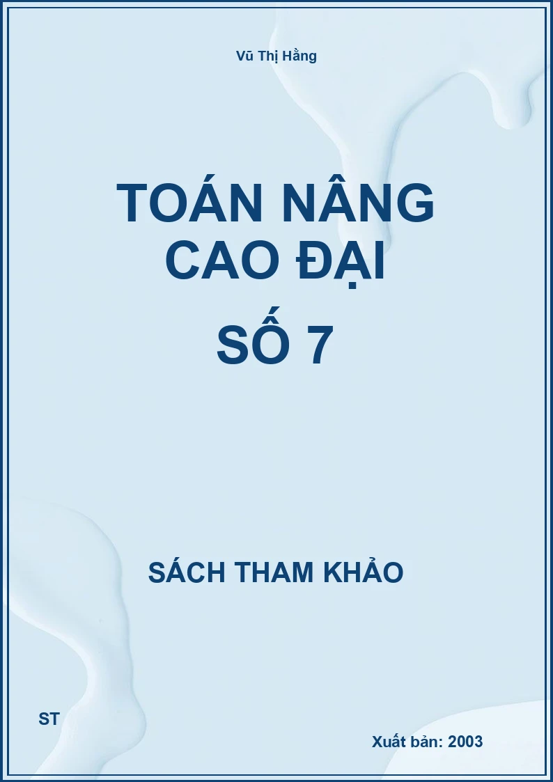 Toán Nâng Cao Đại Số 7