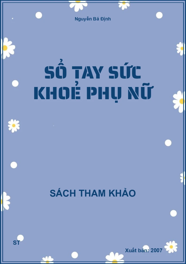Sổ Tay Sức Khoẻ Phụ Nữ