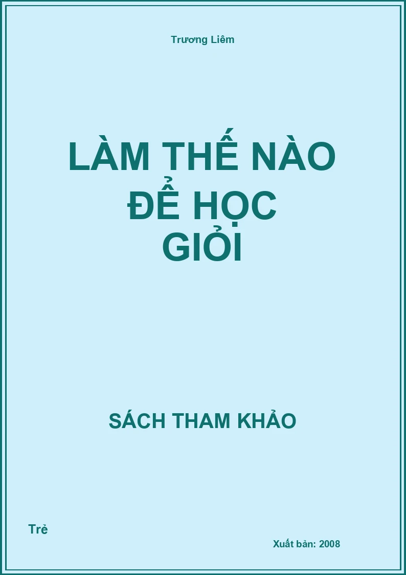 Làm Thế Nào Để Học Giỏi