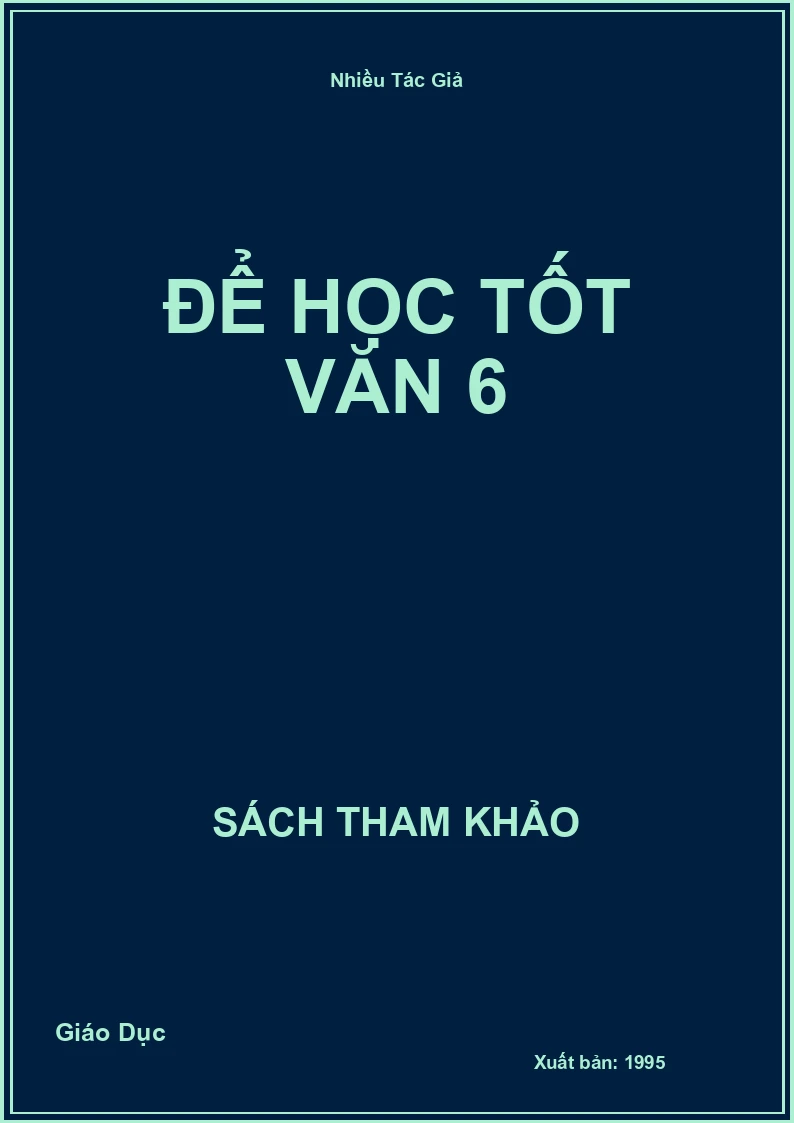 Để Học Tốt Văn 6