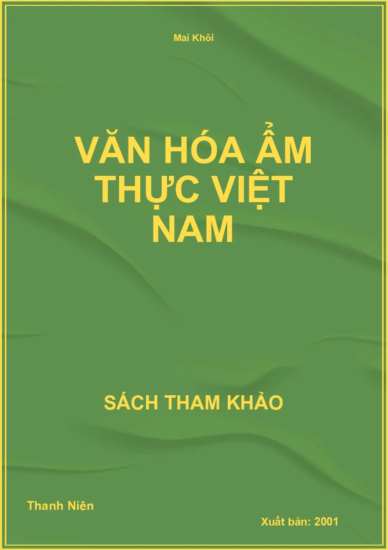 Văn Hóa Ẩm Thực Việt Nam