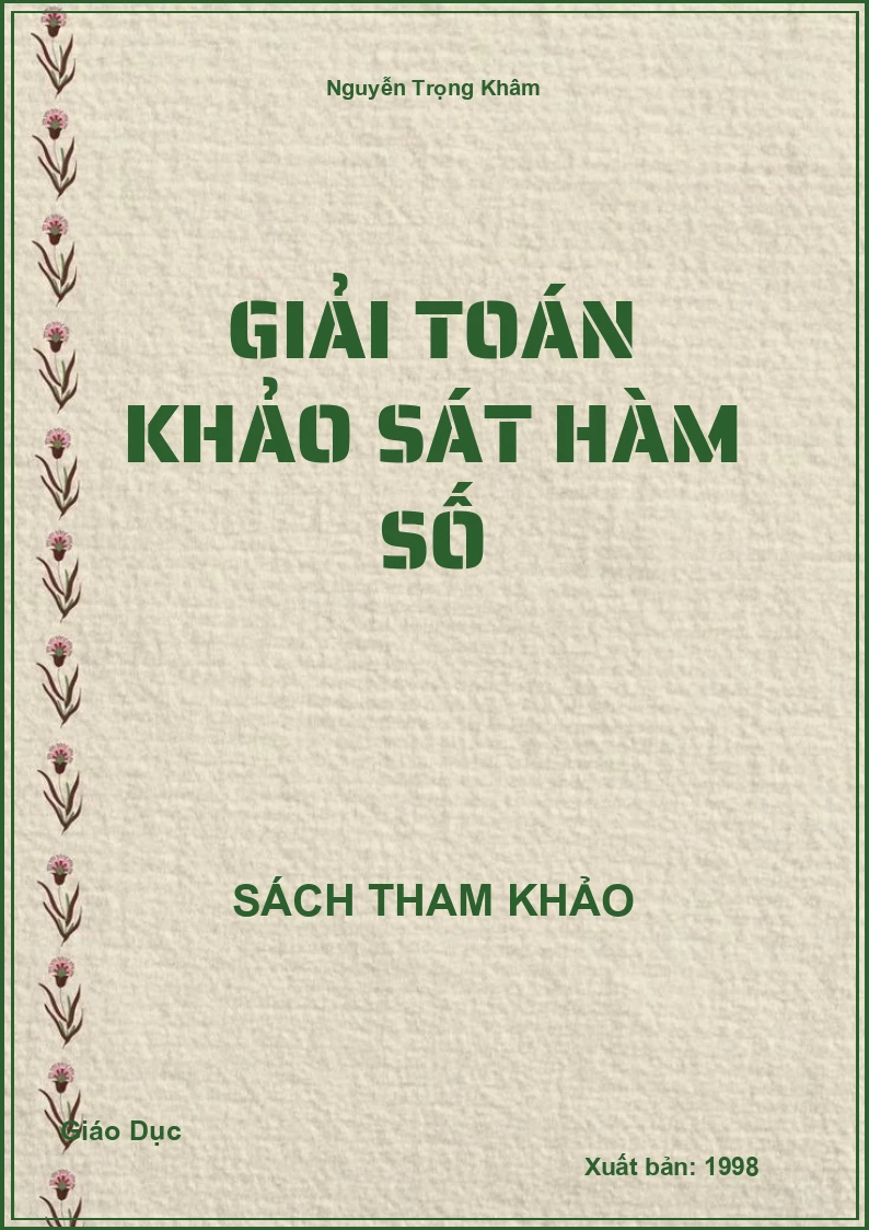 Giải Toán Khảo Sát Hàm Số