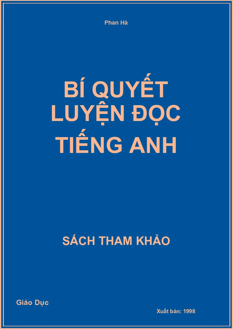 Bí Quyết Luyện Đọc Tiếng Anh