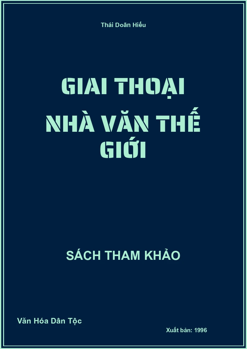 Giai Thoại Nhà Văn Thế Giới