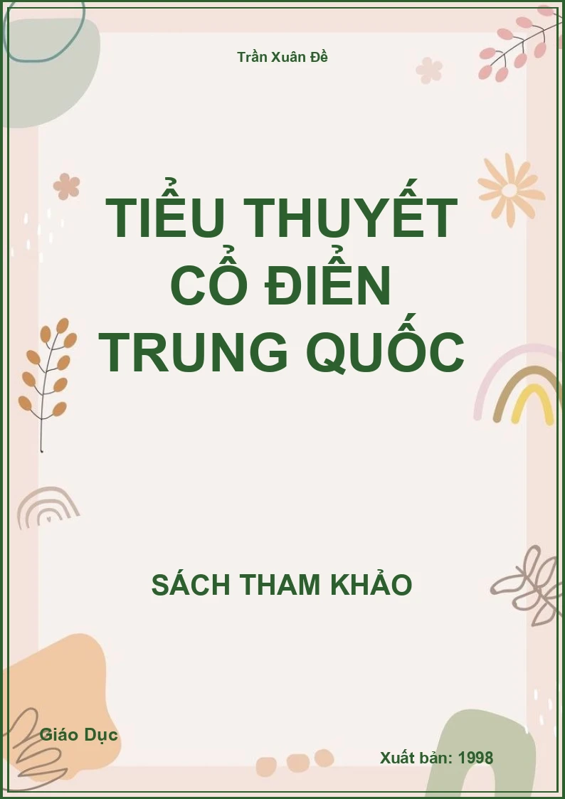 Tiểu Thuyết Cổ Điển Trung Quốc