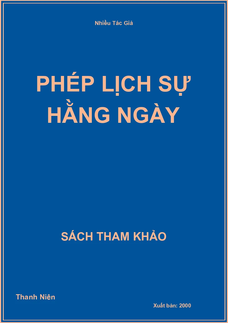 Phép Lịch Sự Hằng Ngày
