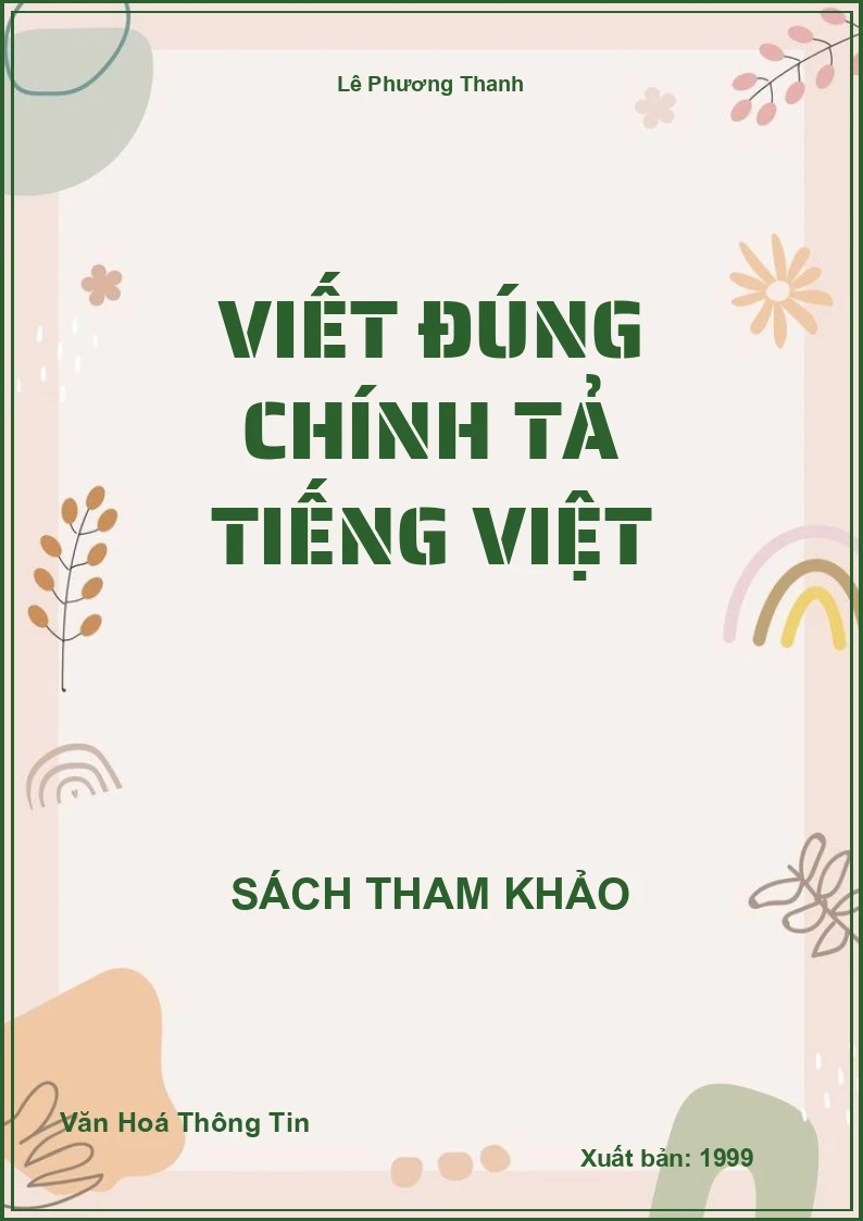 Viết Đúng Chính Tả Tiếng Việt