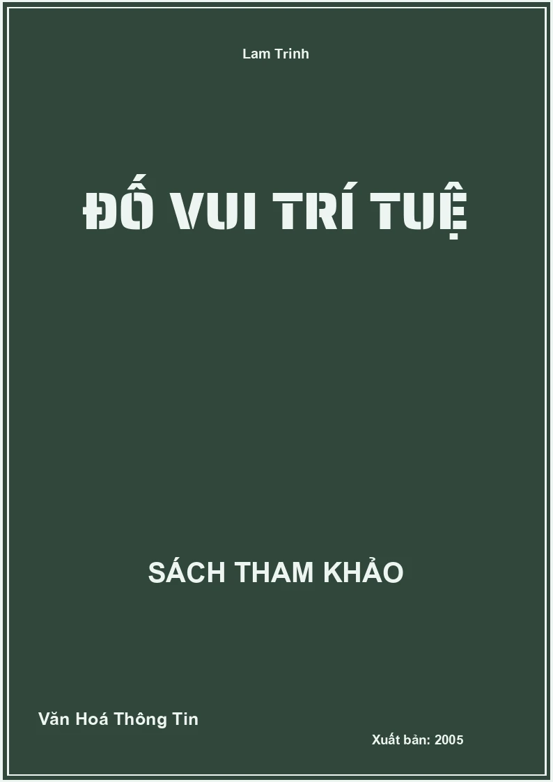 Đố Vui Trí Tuệ