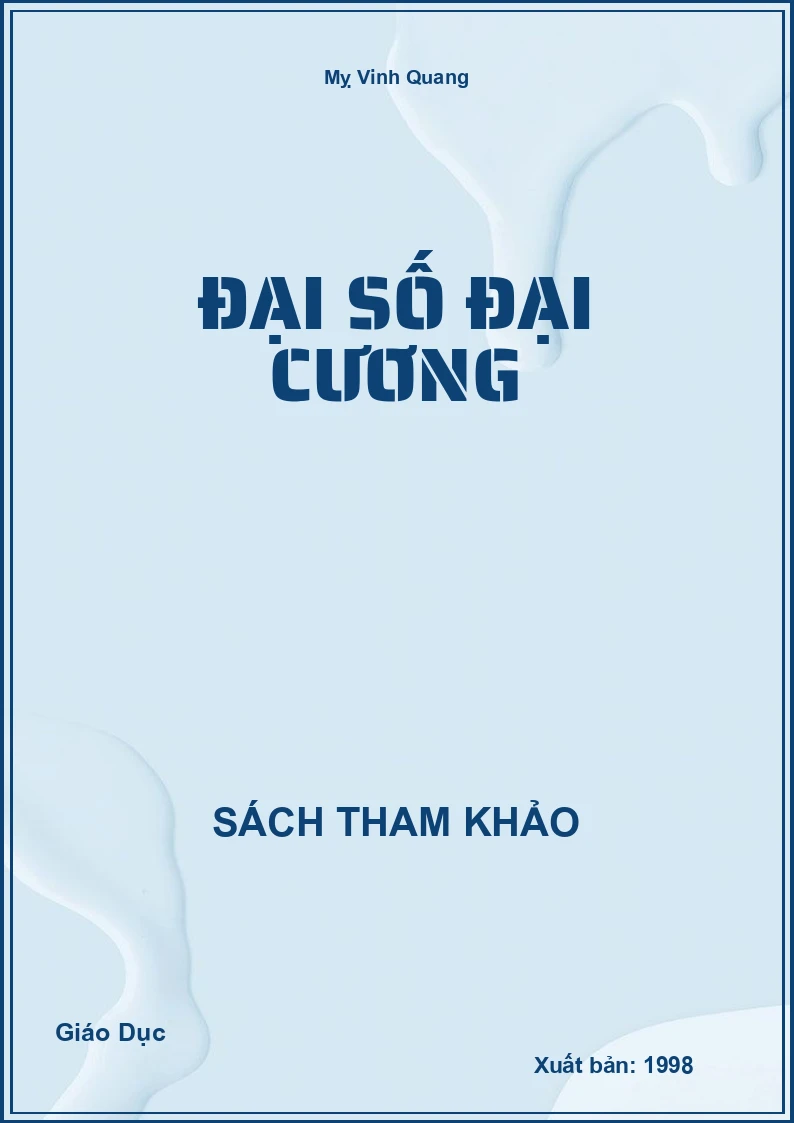 Đại Số Đại Cương