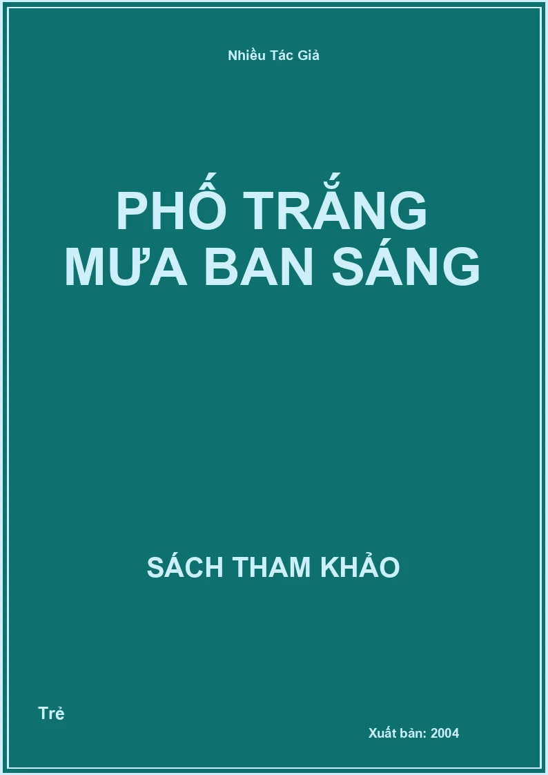 Phố Trắng Mưa Ban Sáng