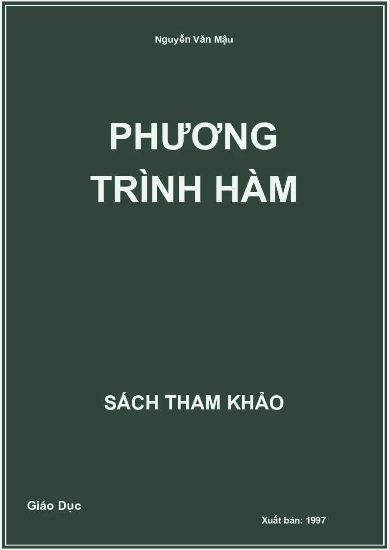 Phương Trình Hàm
