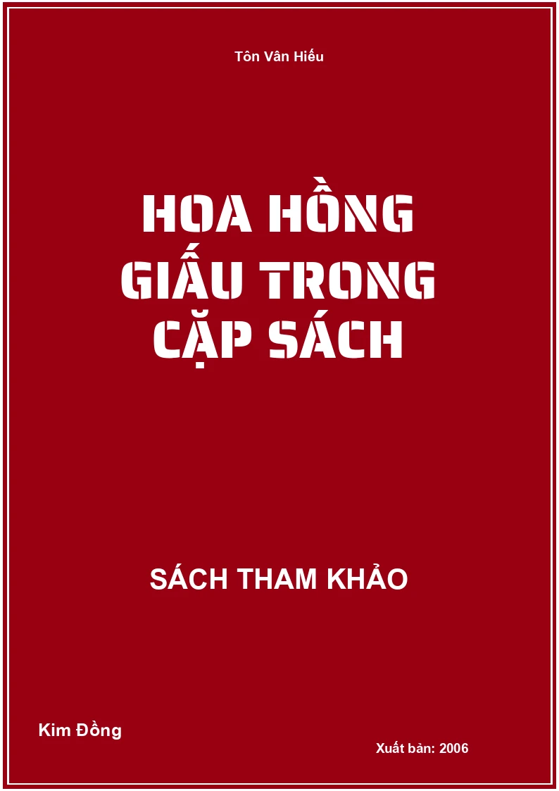 Hoa Hồng Giấu Trong Cặp Sách