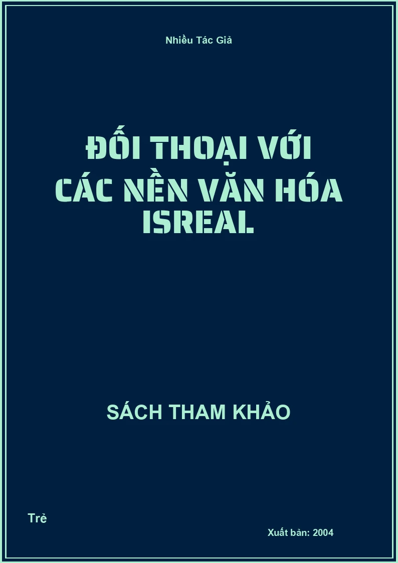 Đối Thoại Với Các Nền Văn Hóa Isreal