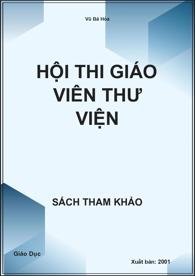 Hội Thi Giáo Viên Thư Viện