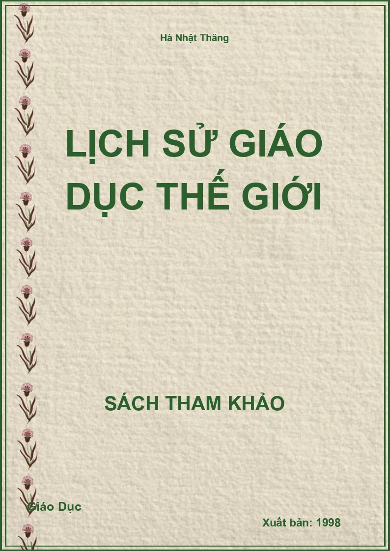 Lịch Sử Giáo Dục Thế Giới