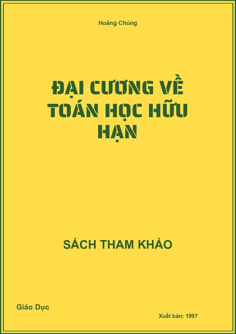 Đại Cương Về Toán Học Hữu Hạn