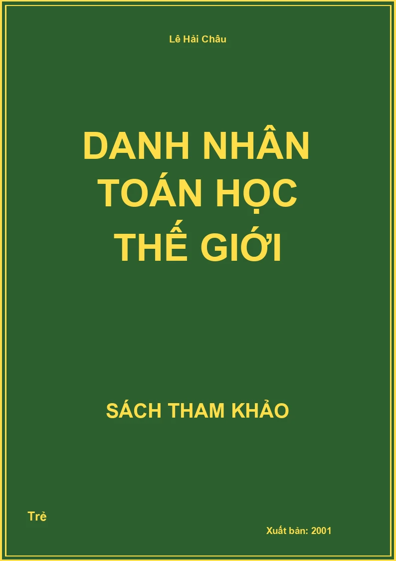 Danh Nhân Toán Học Thế Giới