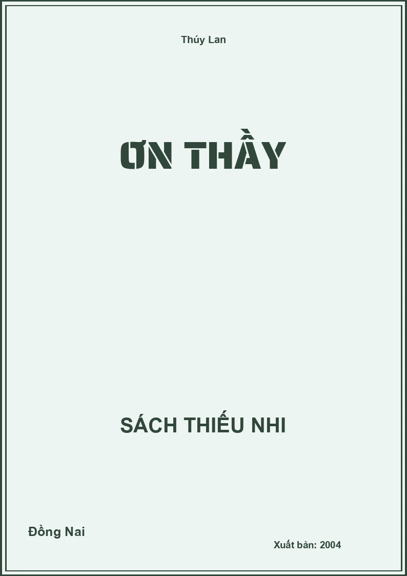 Ơn Thầy
