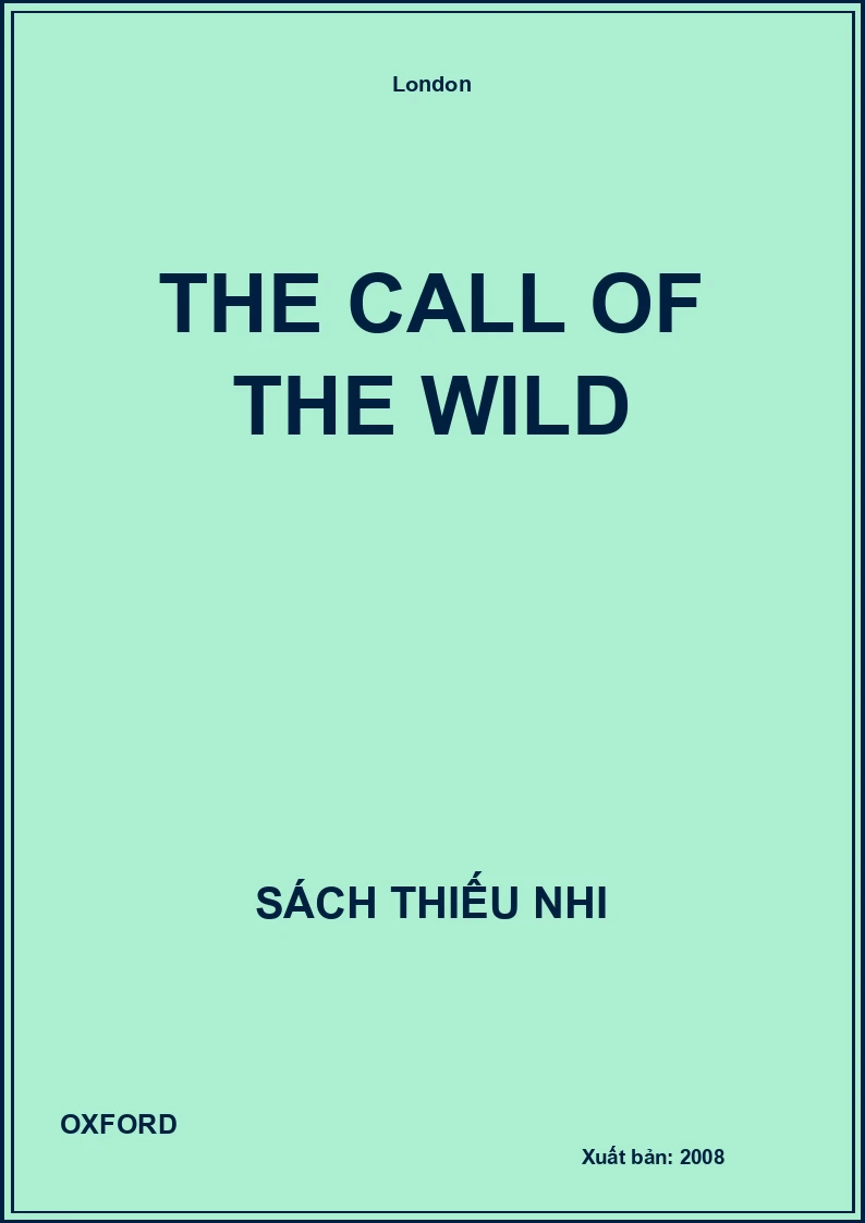 The Call Of The Wild