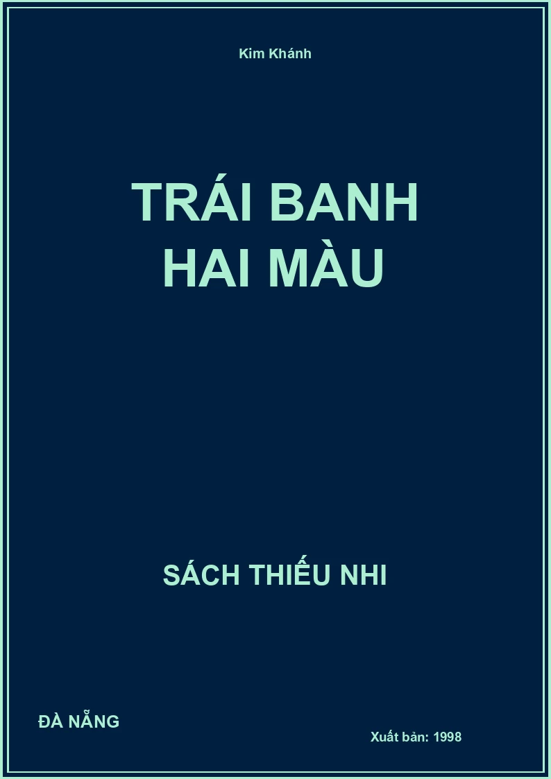 Trái Banh Hai Màu