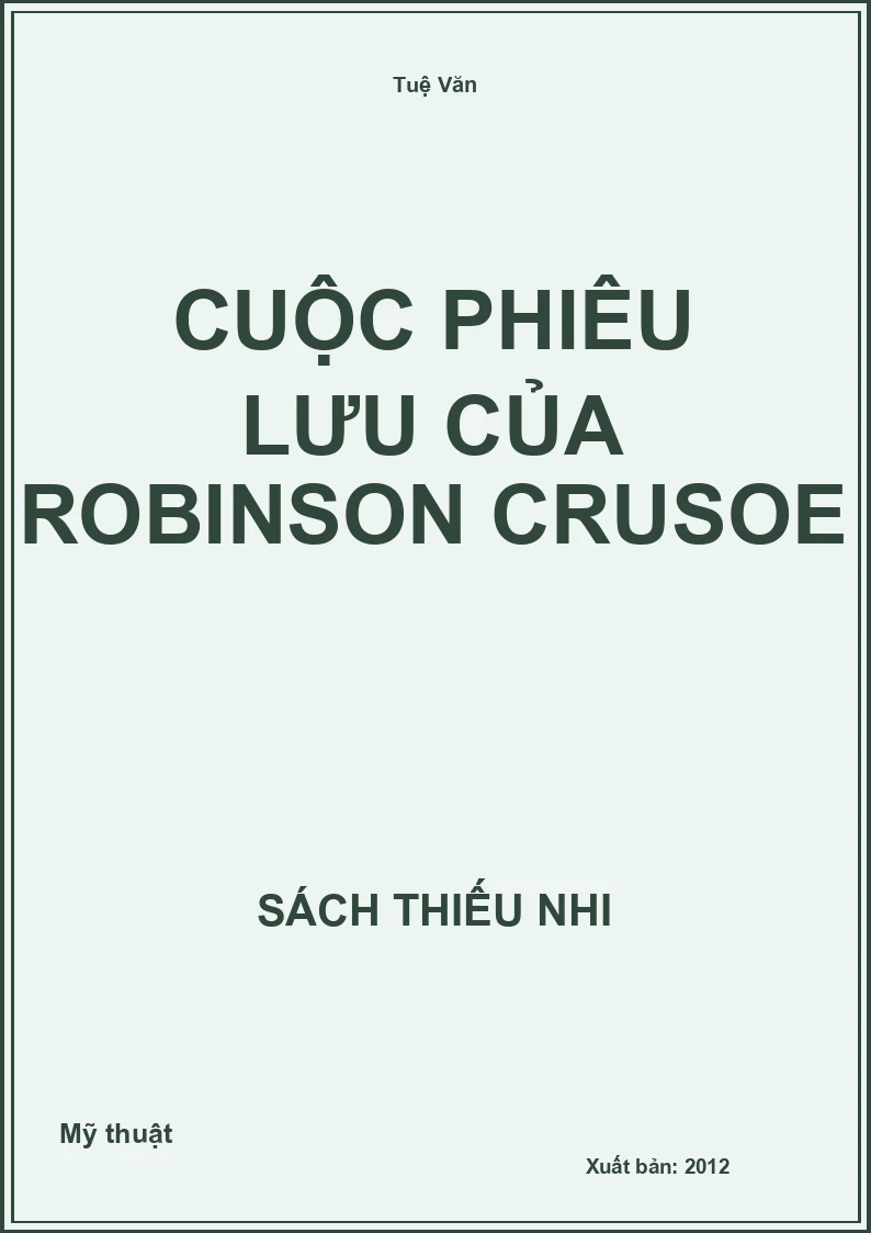 Cuộc Phiêu Lưu Của Robinson Crusoe