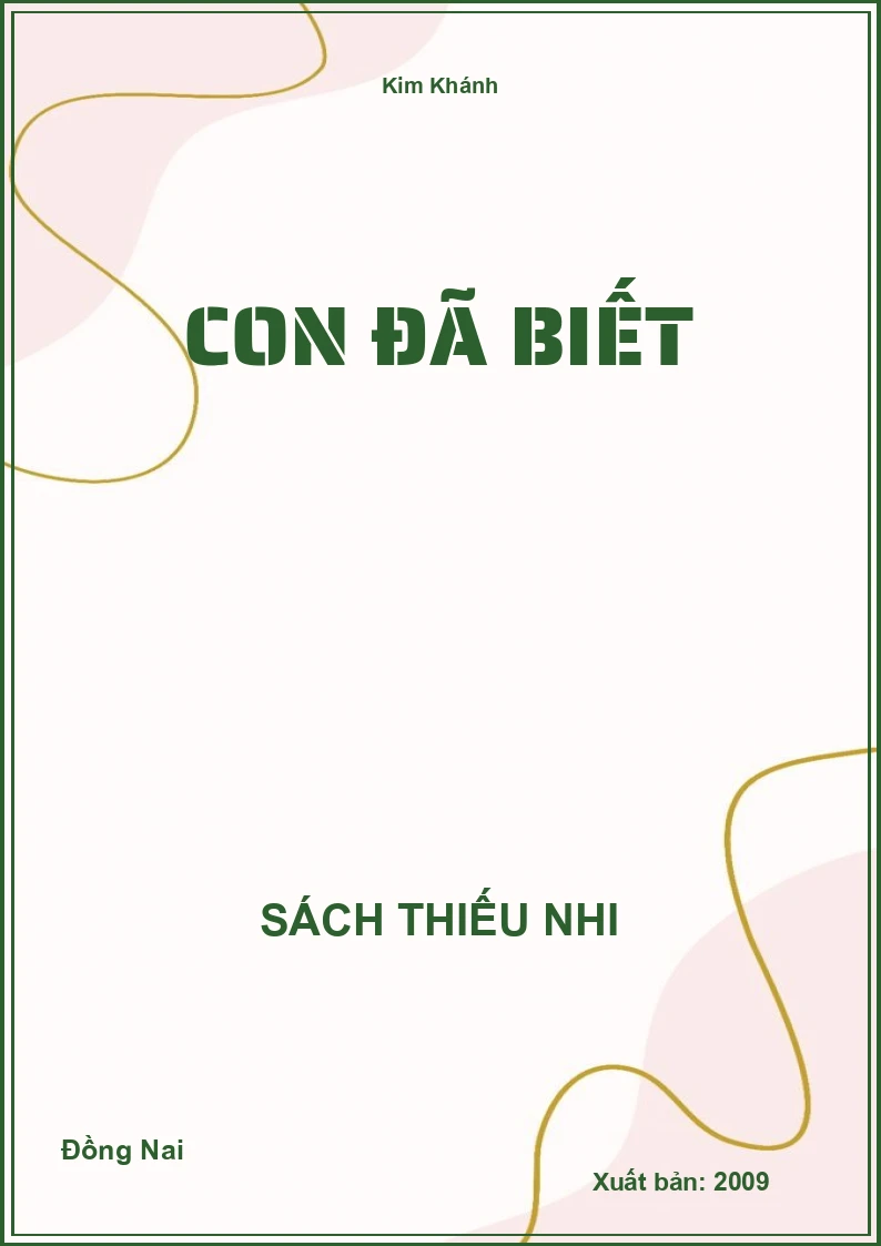 Con Đã Biết