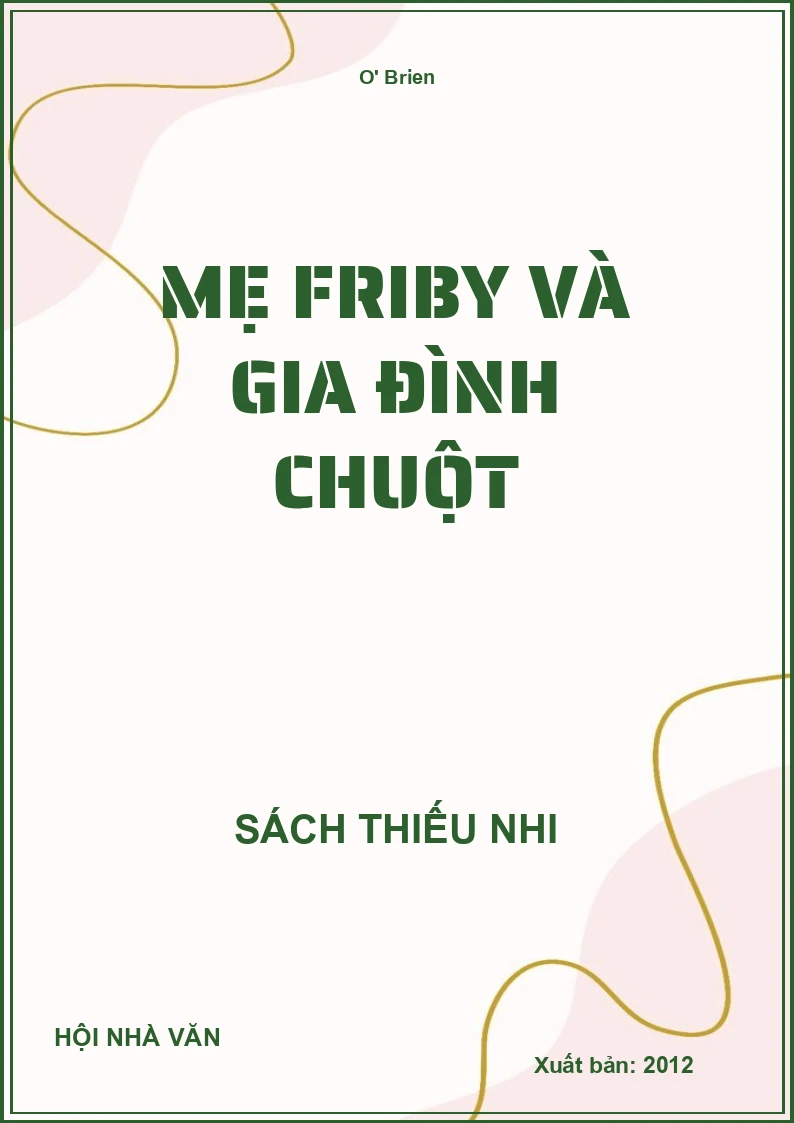 Mẹ Friby Và Gia Đình Chuột