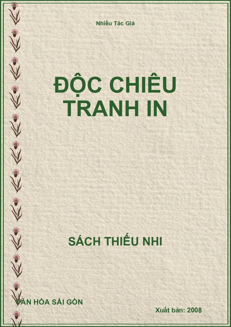 Độc Chiêu Tranh In