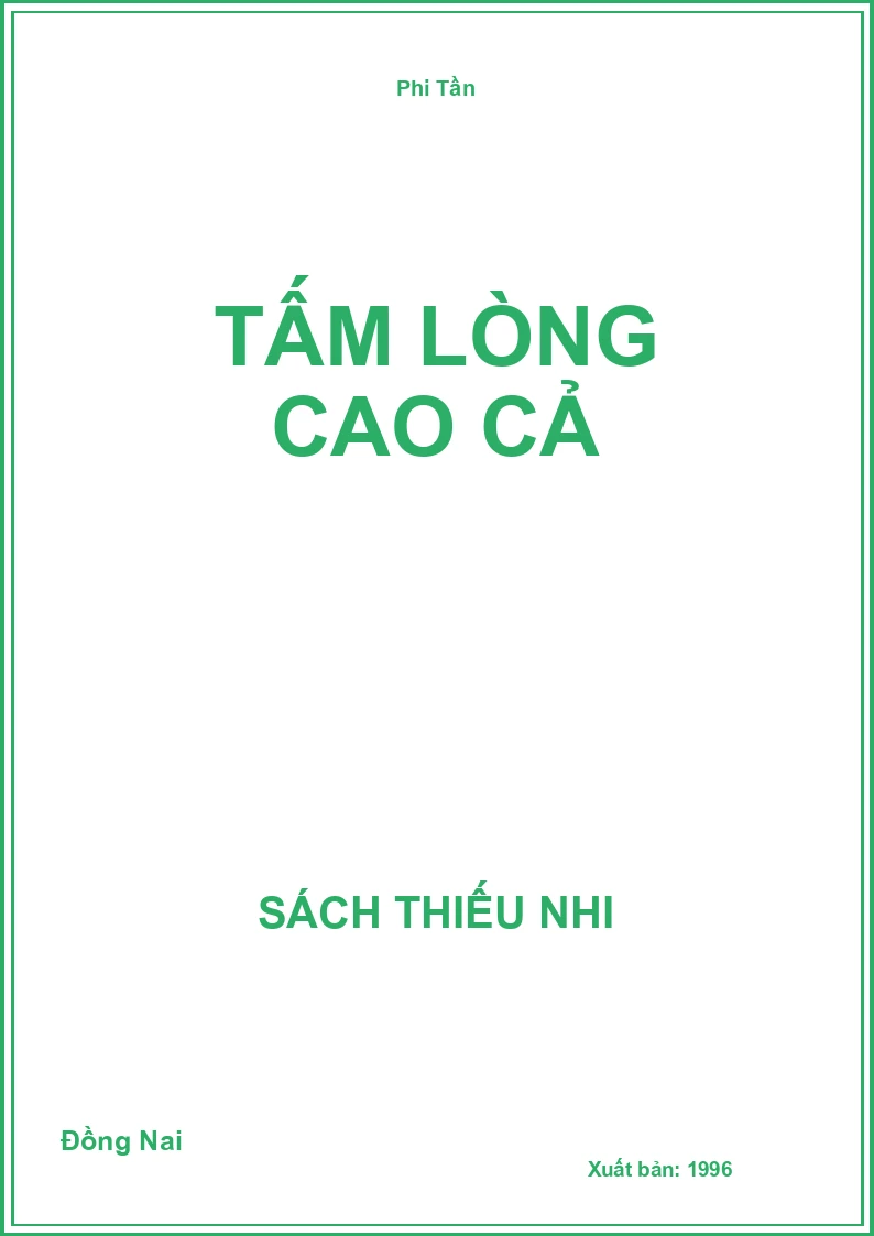 Tấm Lòng Cao Cả