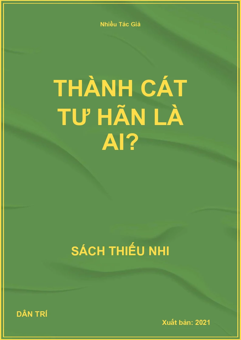 Thành Cát Tư Hãn Là Ai?