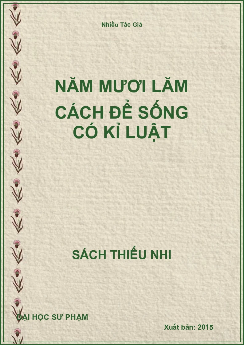 Năm Mươi Lăm Cách Để Sống Có Kỉ Luật