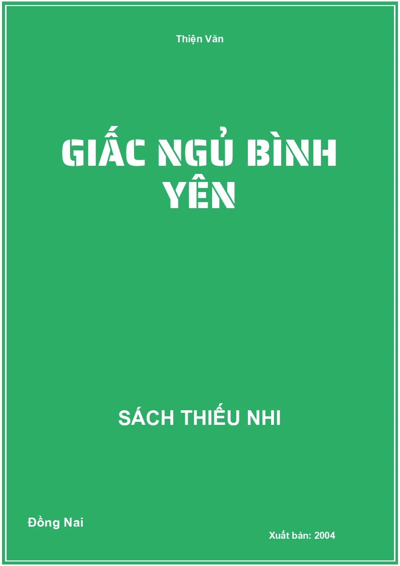 Giấc Ngủ Bình Yên