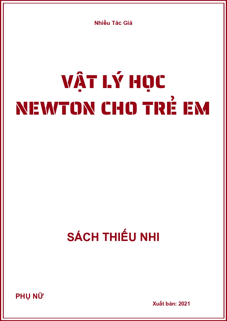 Vật Lý Học Newton Cho Trẻ Em