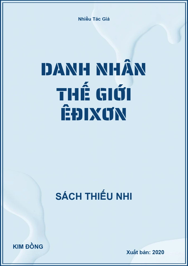 Danh Nhân Thế Giới Êđixơn