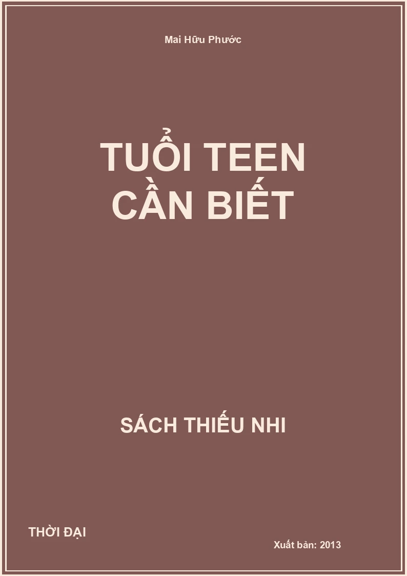 Tuổi Teen Cần Biết