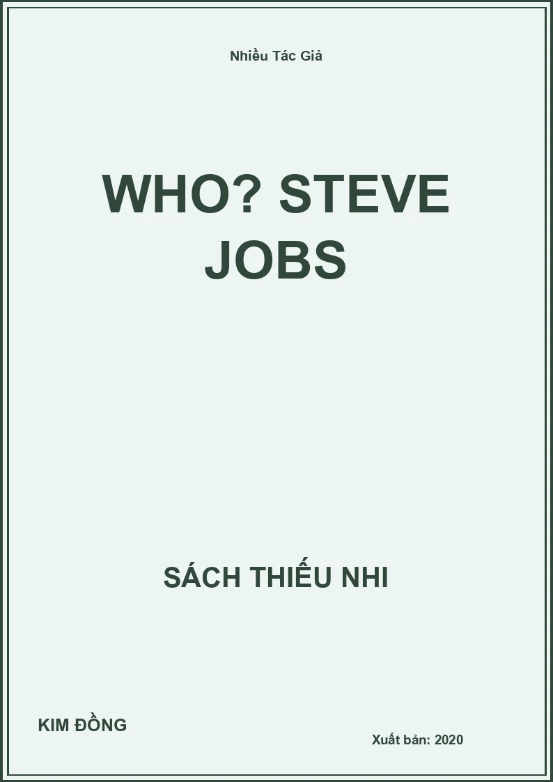 Who? Steve Jobs