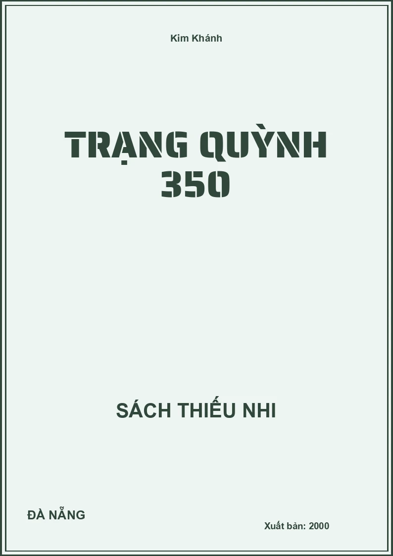 Trạng Quỳnh 350