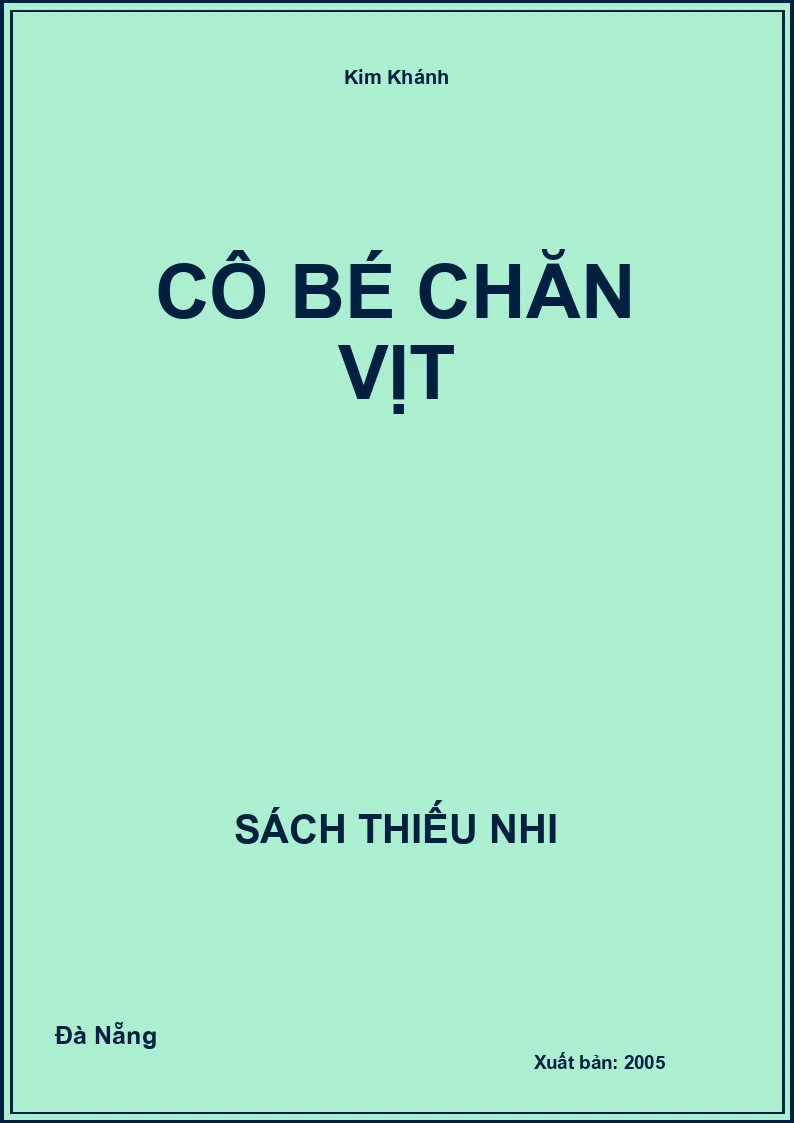 Cô Bé Chăn Vịt