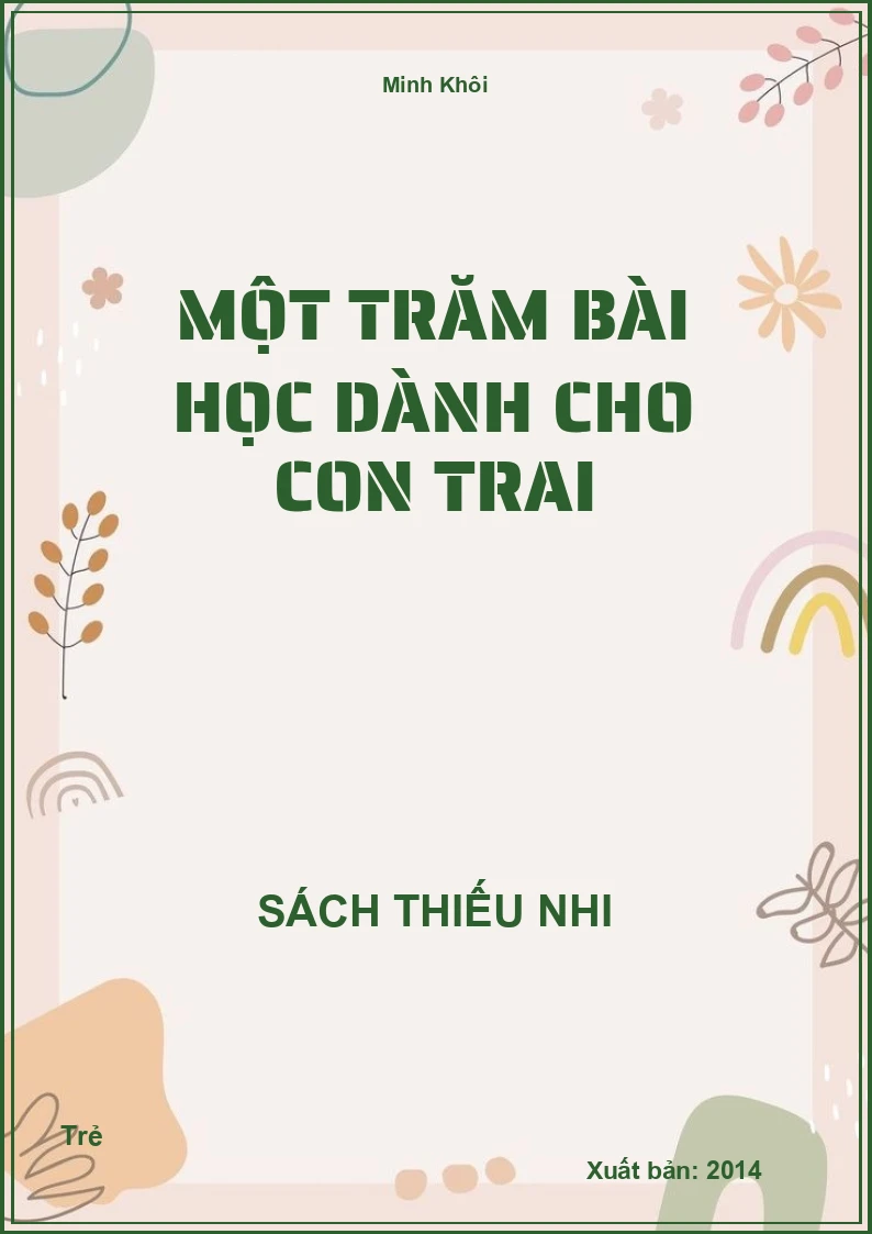 Một Trăm Bài Học Dành Cho Con Trai