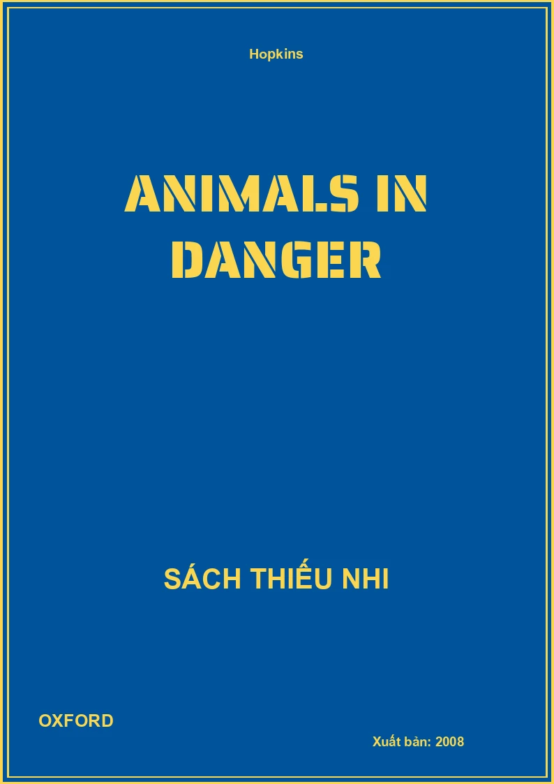 Animals In Danger
