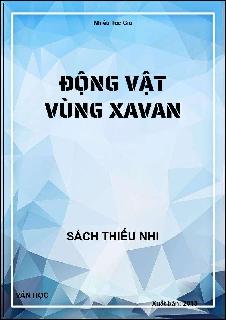 Động Vật Vùng Xavan